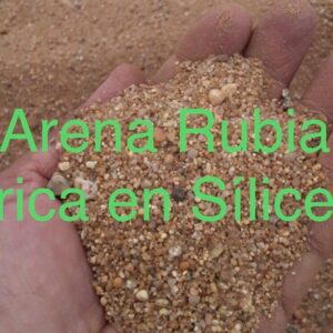 ARENA RUBIA RICA EN SÍLICE